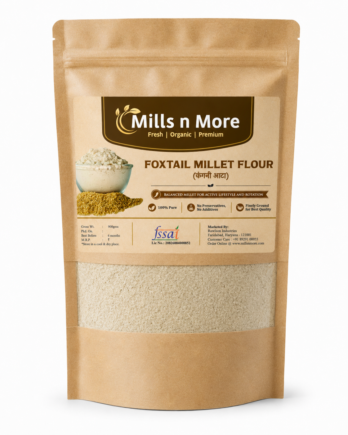 Foxtail Millet Atta / कांगनी का आटा – Sridhanya Positive Millet Flour | Gluten Free & Fibre Rich