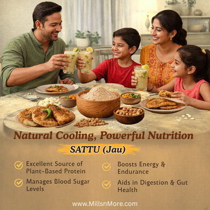 Plain Jau Sattu – Roasted Barley Flour Natural Summer Superfood