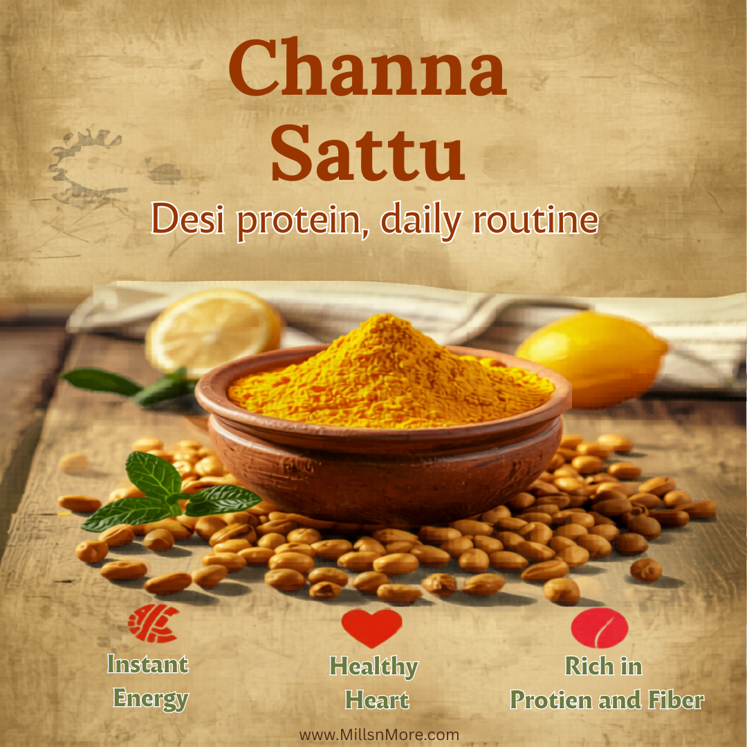 Plain Channa Sattu – Roasted Gram Flour High Protein Superfood