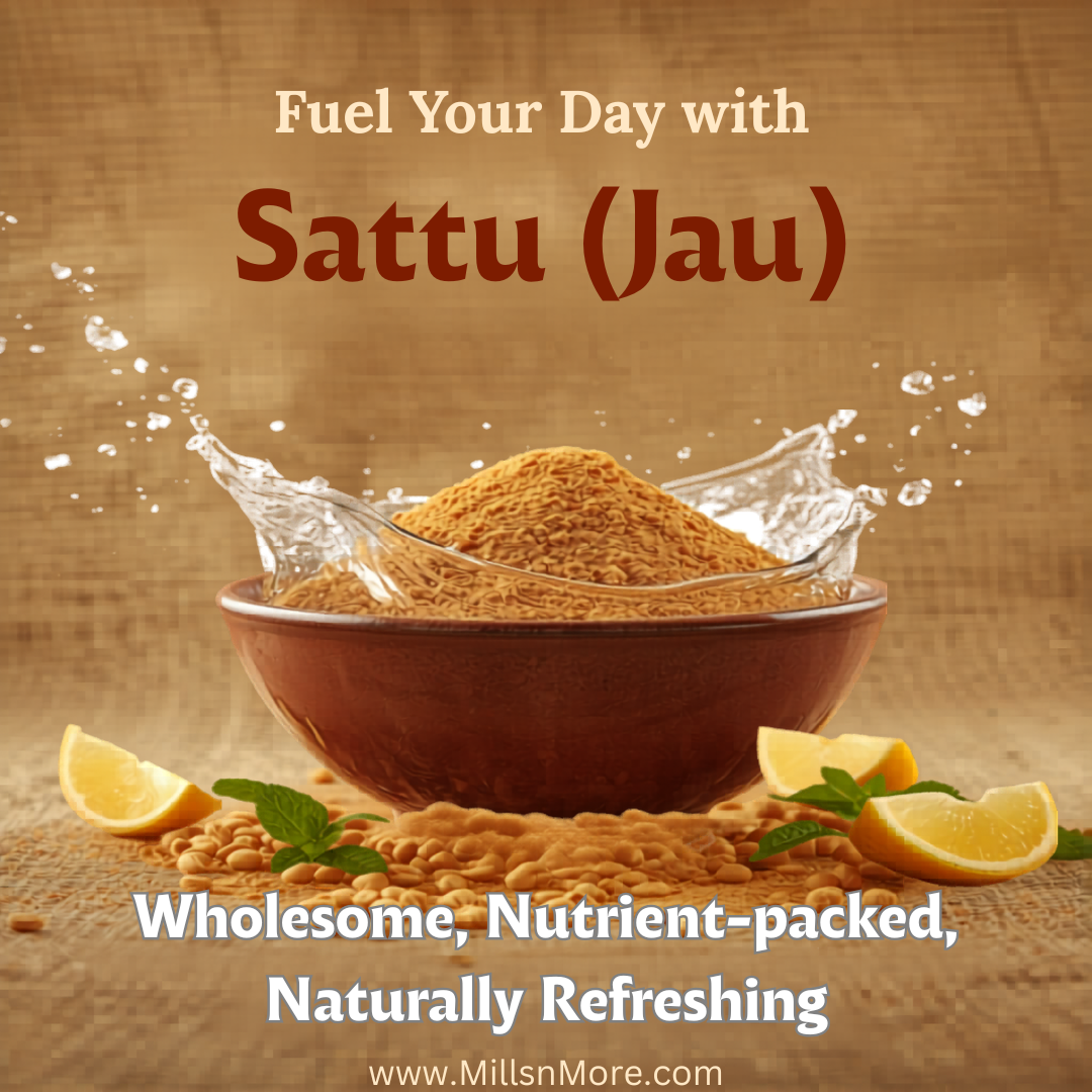 Plain Jau Sattu – Roasted Barley Flour Natural Summer Superfood
