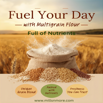 Multigrain Atta with Wheat – High Fiber Healthy Chakki Flour 5 Kg