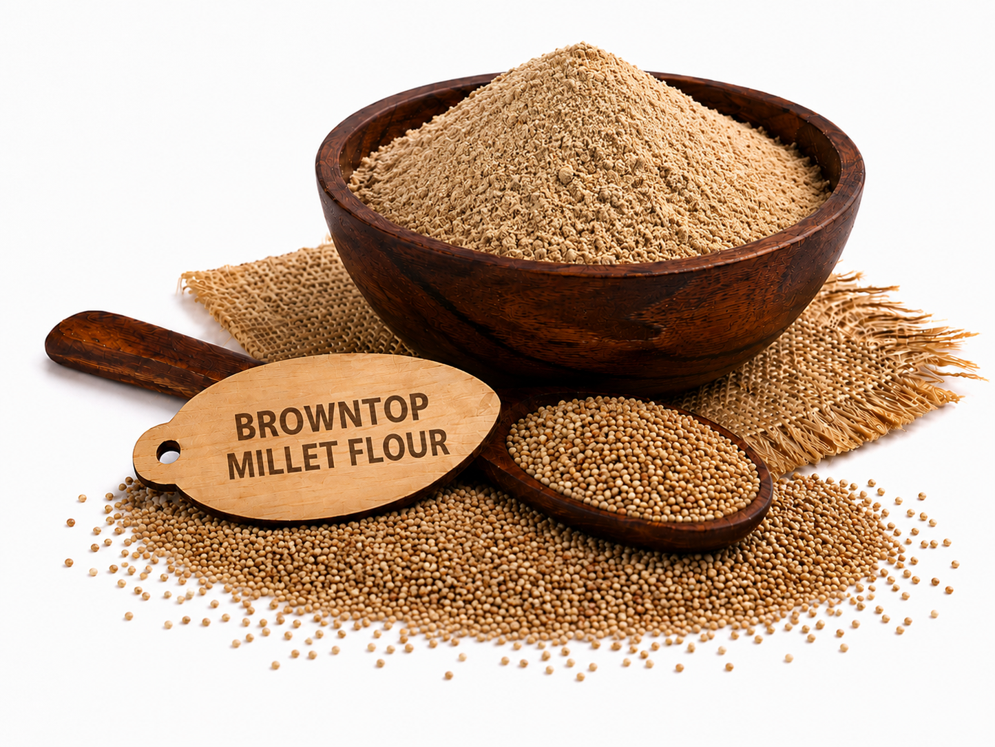 Browntop Millet Atta / हरी कंगनी आटा – Sridhanya Positive Millet Flour | Gluten Free & Fibre Rich