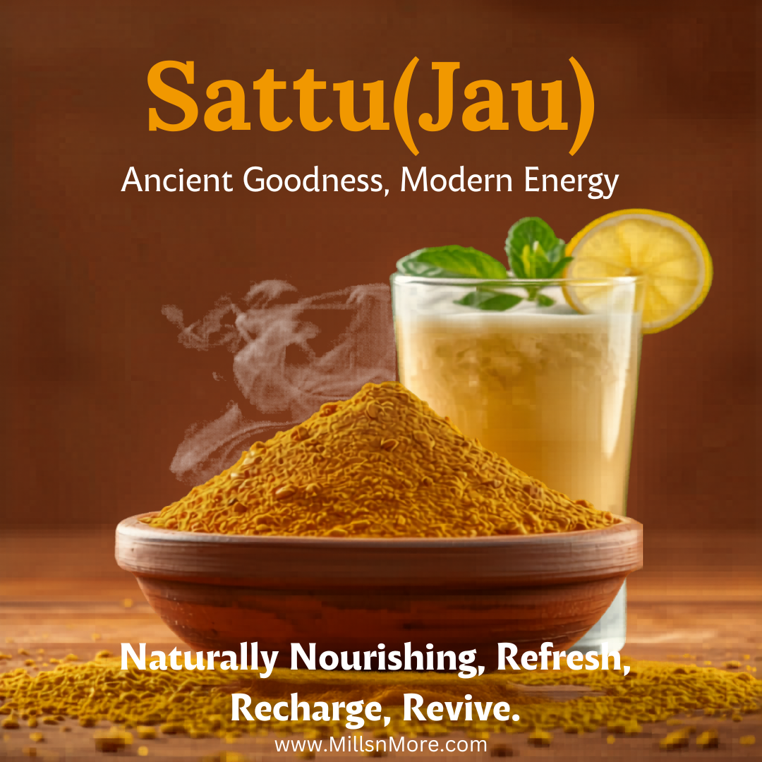 Plain Jau Sattu – Roasted Barley Flour Natural Summer Superfood