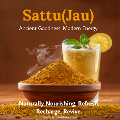 Plain Jau Sattu – Roasted Barley Flour Natural Summer Superfood