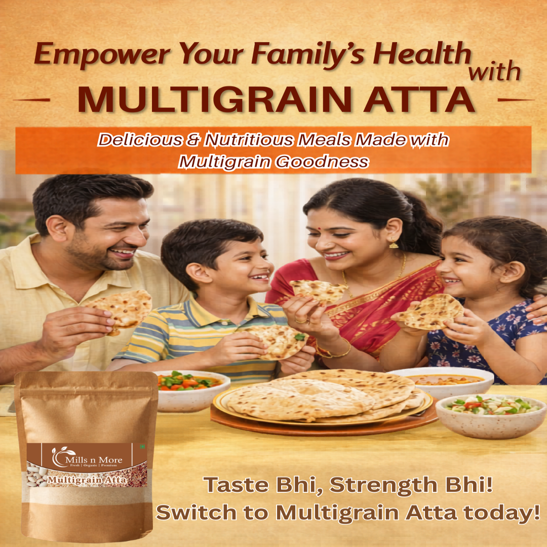 Multigrain Atta with Wheat – High Fiber Healthy Chakki Flour 5 Kg