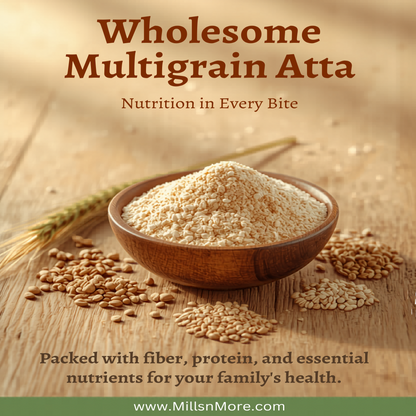 Multigrain Atta with Wheat – High Fiber Healthy Chakki Flour 5 Kg