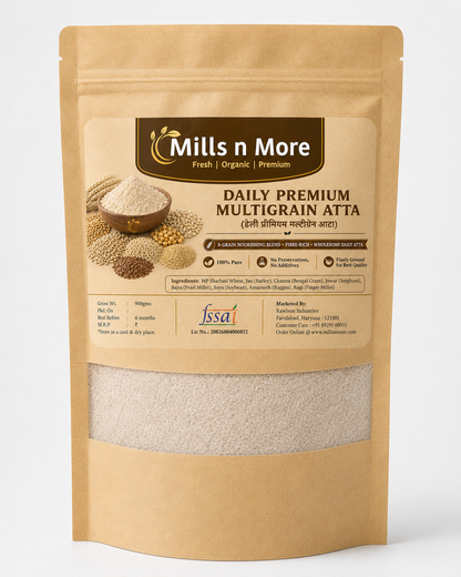 Daily Premium Multigrain Atta – Wheat, Soya, Foxtail Millet & Quinoa Blend