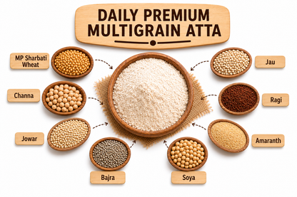 Daily Premium Multigrain Atta – 8-Grain Wholesome Flour Blend