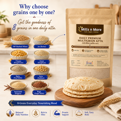 Daily Premium Multigrain Atta – 8-Grain Wholesome Flour Blend