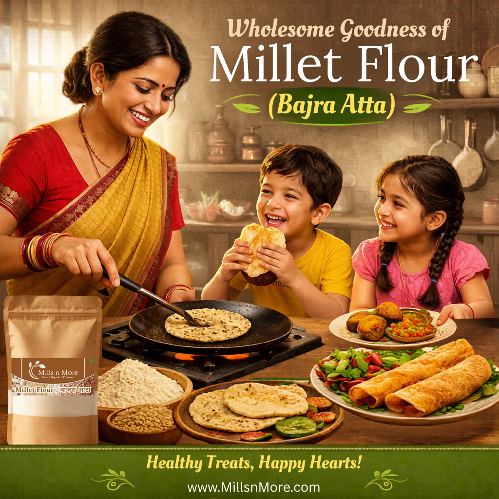 Bajra Atta (Pearl Millet Flour) – Iron Rich Winter Superfood