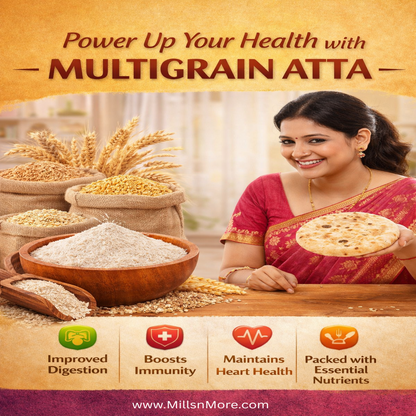 Multigrain Atta with Wheat – High Fiber Healthy Chakki Flour 5 Kg